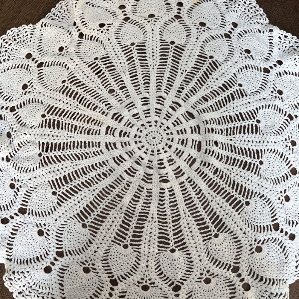 Large handmade Doily